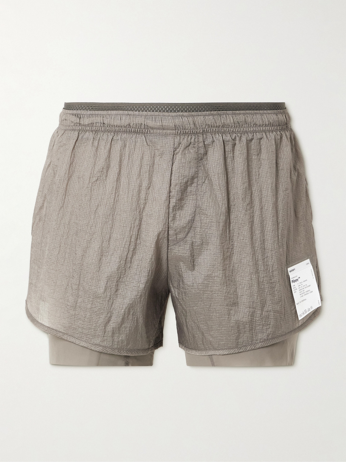 Satisfy 3" Straight-Leg Layered Rippy&trade; Ripstop and Justice&trade; Shorts - Men