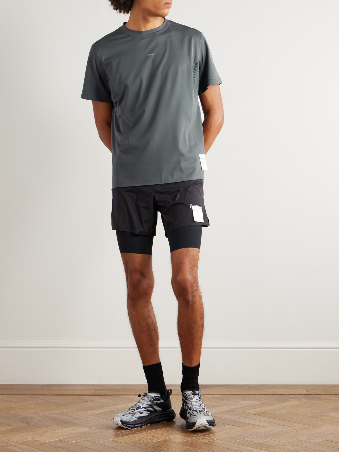 Satisfy Fuzzfleece™ Octa® T-shirt In Gray