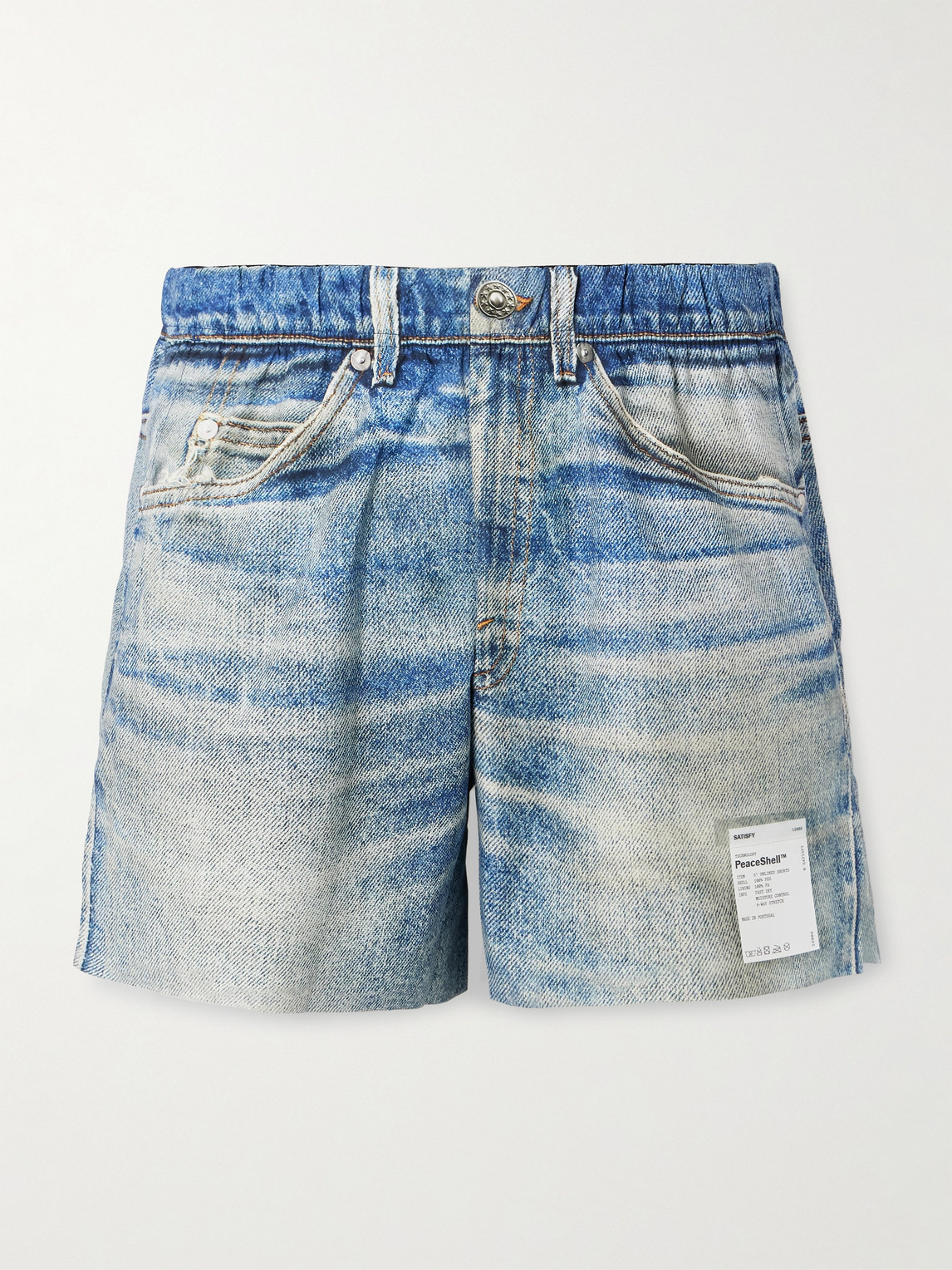 Satisfy – 5" Straight-Leg Logo-Appliqu&eacute;d Printed PeaceShell&trade; Shorts