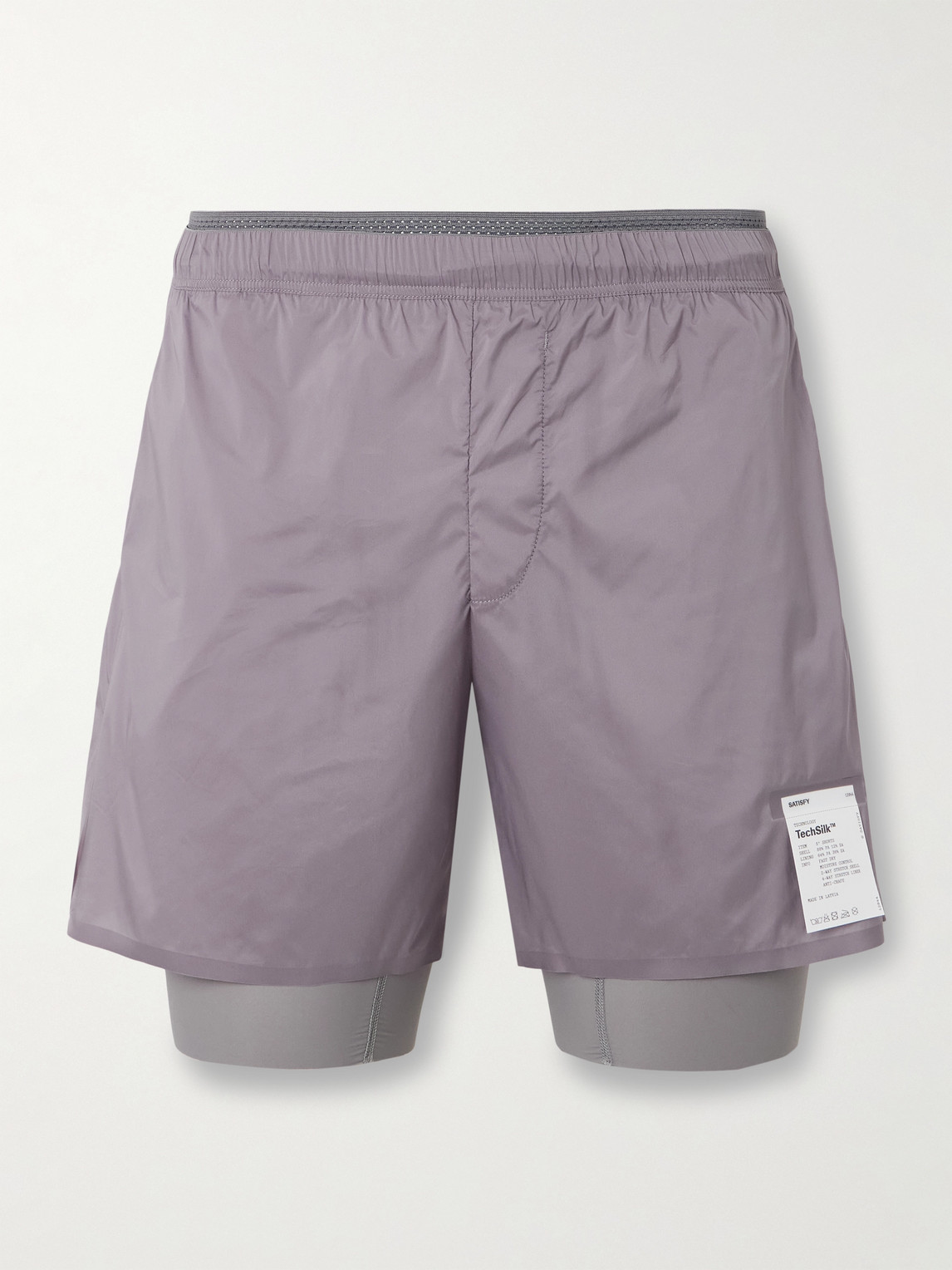 Satisfy 5" Straight-Leg Layered TechSilk&trade; and Justice&trade; Shorts - Men