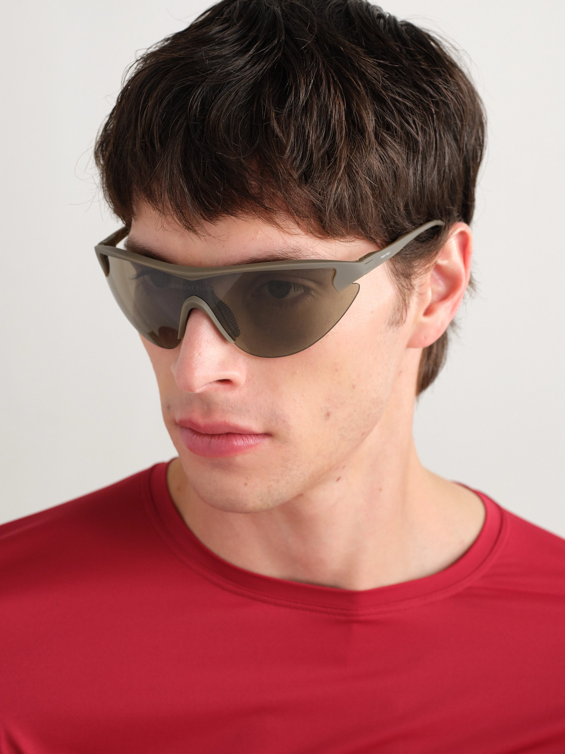 Yukinori Range Finder D-Frame Acetate Wrap-Around Sunglasses — 2