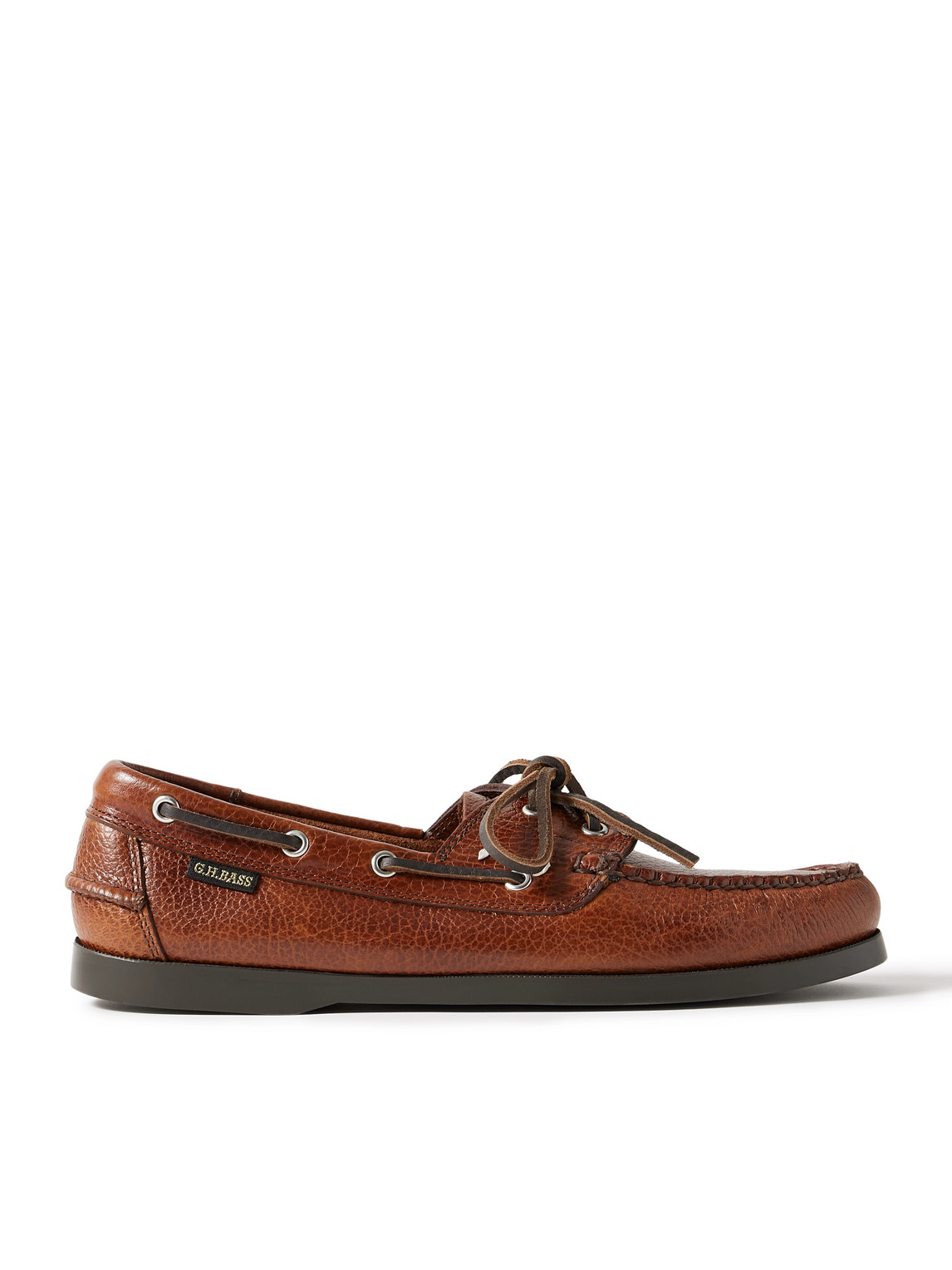 Gh Bass Jetty Ii Full-grain Leather Boat Shoes In Brown