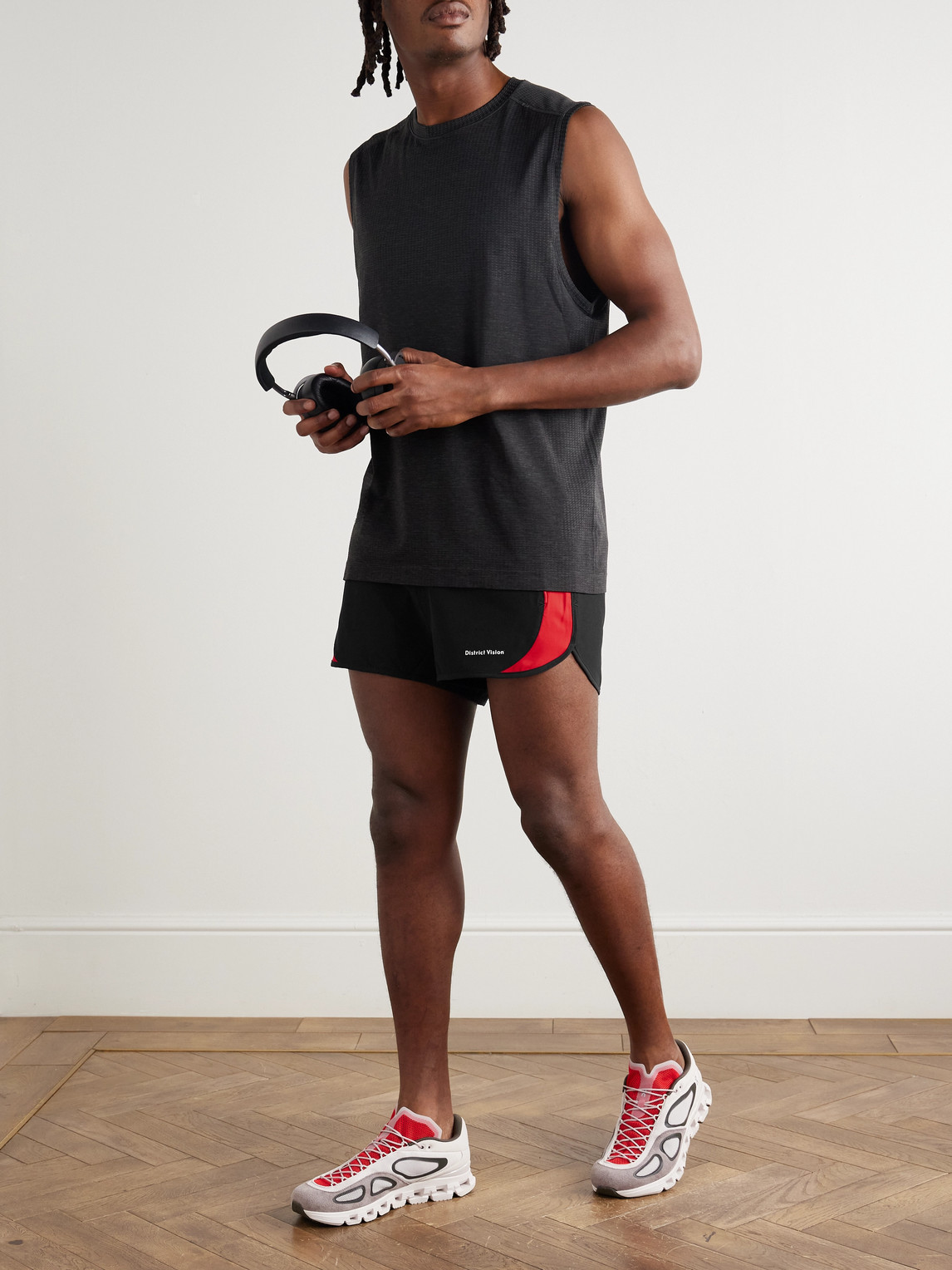 Straight-Leg Panelled Stretch-Jersey Shorts — 2