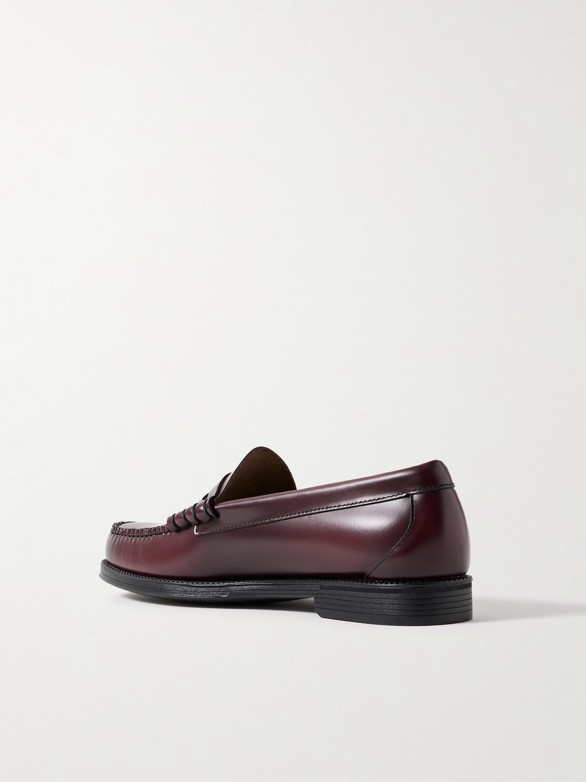 Gh Bass Easy Weejuns Larson Glossed-leather Penny Loafers In Burgundy