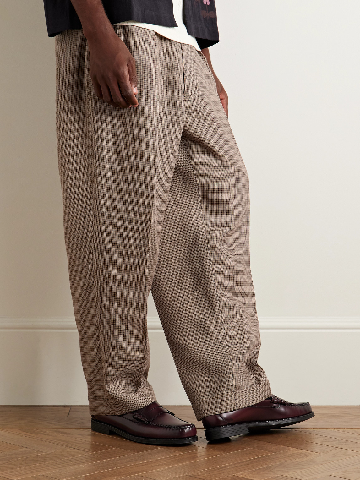 Gh Bass Easy Weejuns Larson Glossed-leather Penny Loafers In Burgundy