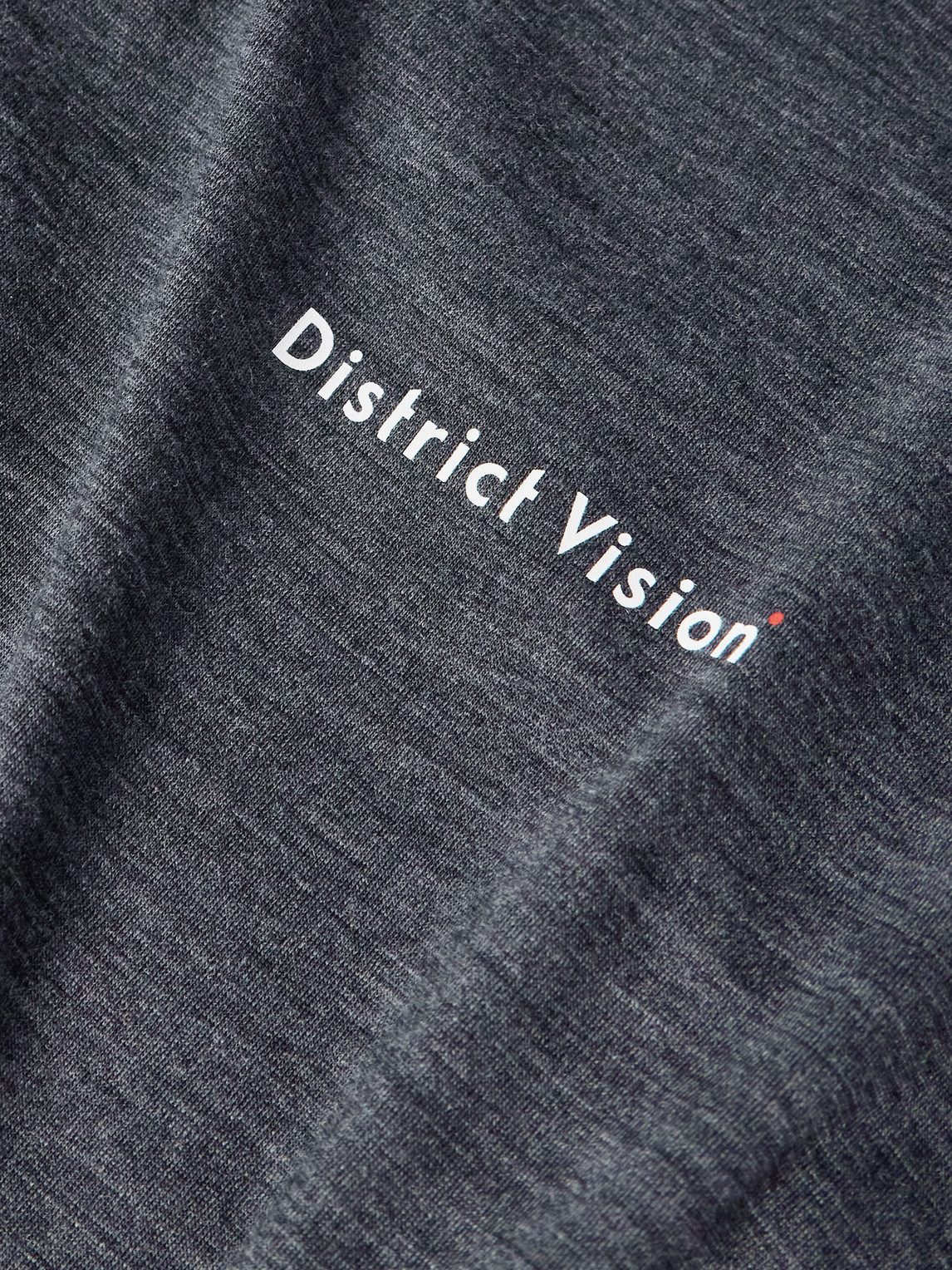 District Vision Logo-print Merino Merino Wool-jersey Base Layer In Gray