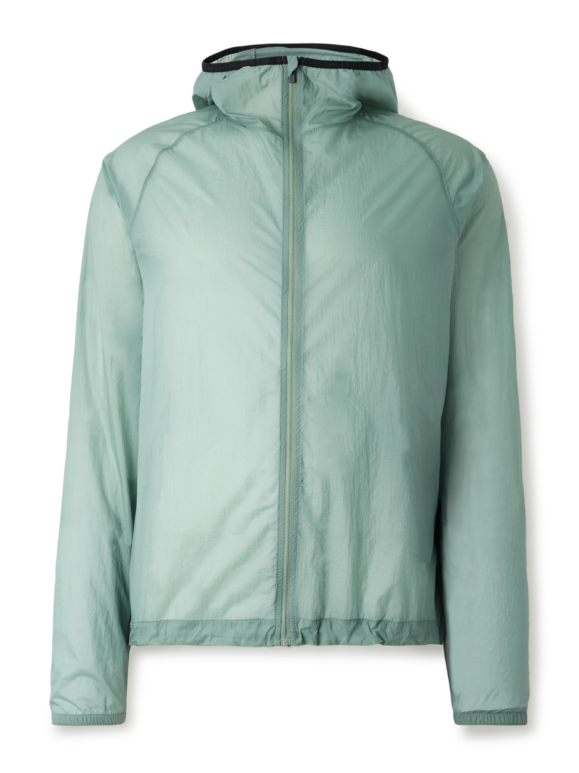 District Vision Nylon Micro-ripstop Hooded Jacket In Green