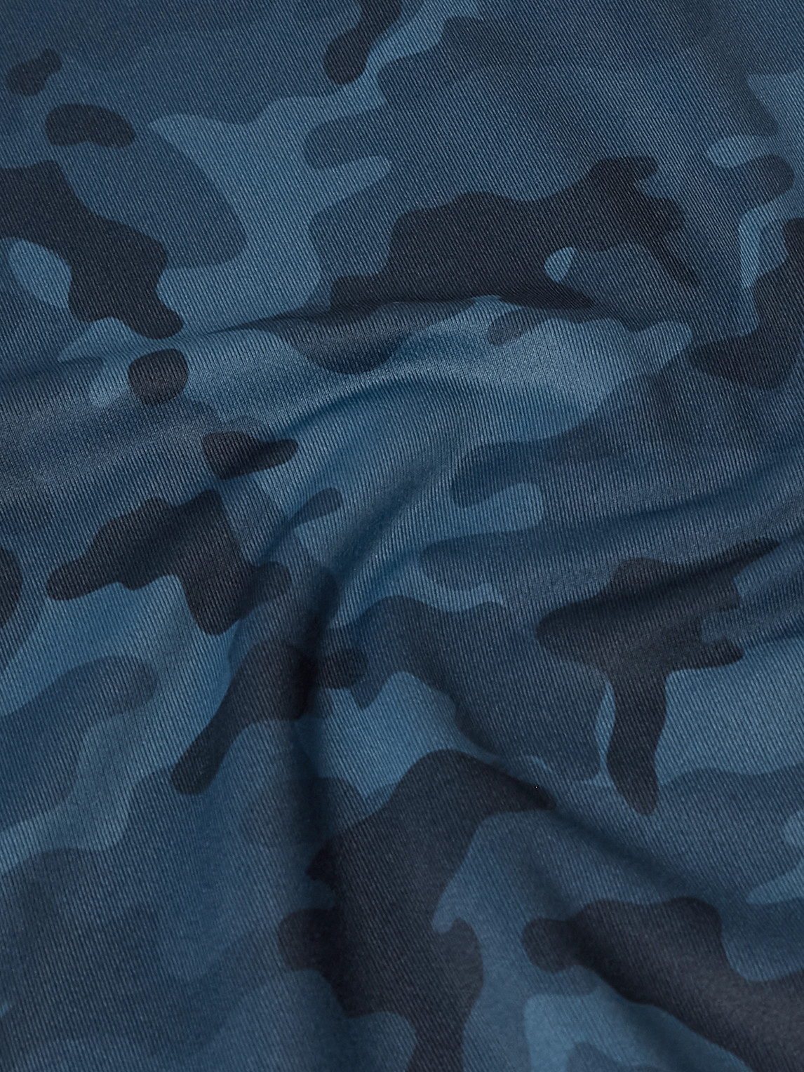 G/fore Camouflage-print Tech-jersey Half-zip Golf Top In Blue