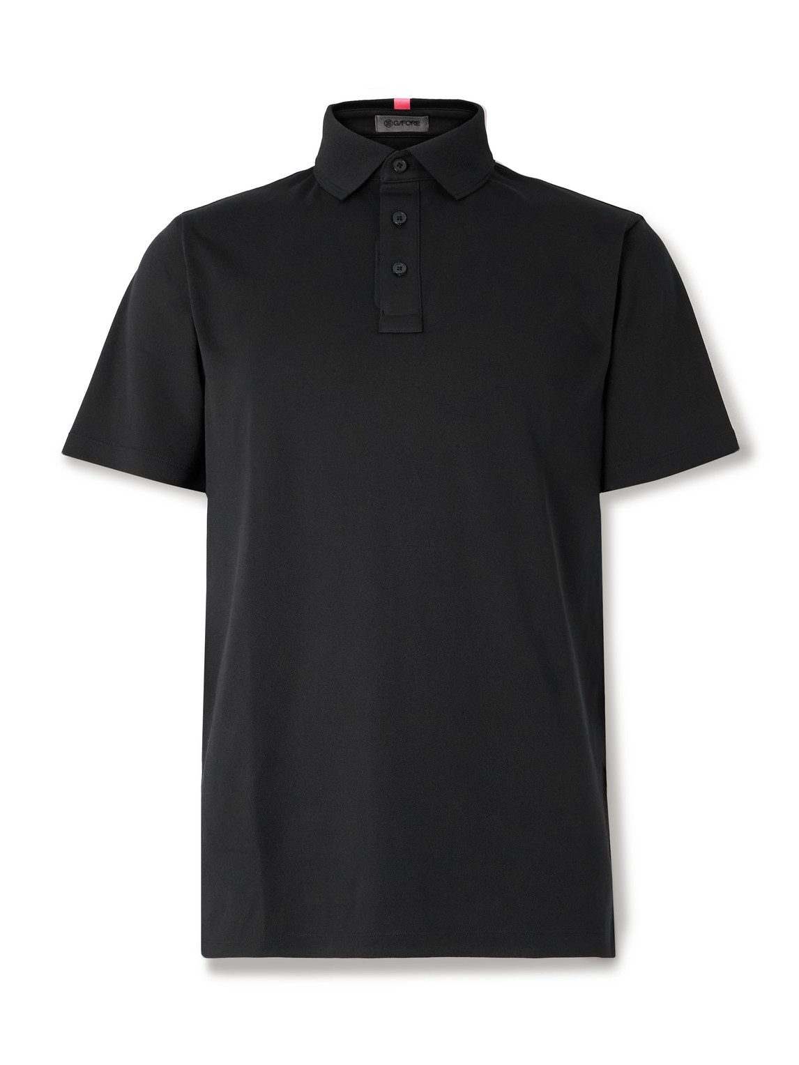 G/fore Essential Piqué Golf Polo Shirt In Black