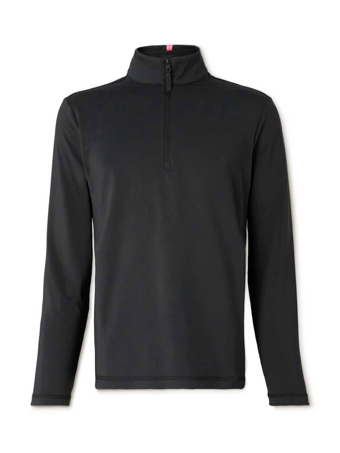 G/fore Brushed Tech-jersey Half-zip Golf Top In Black