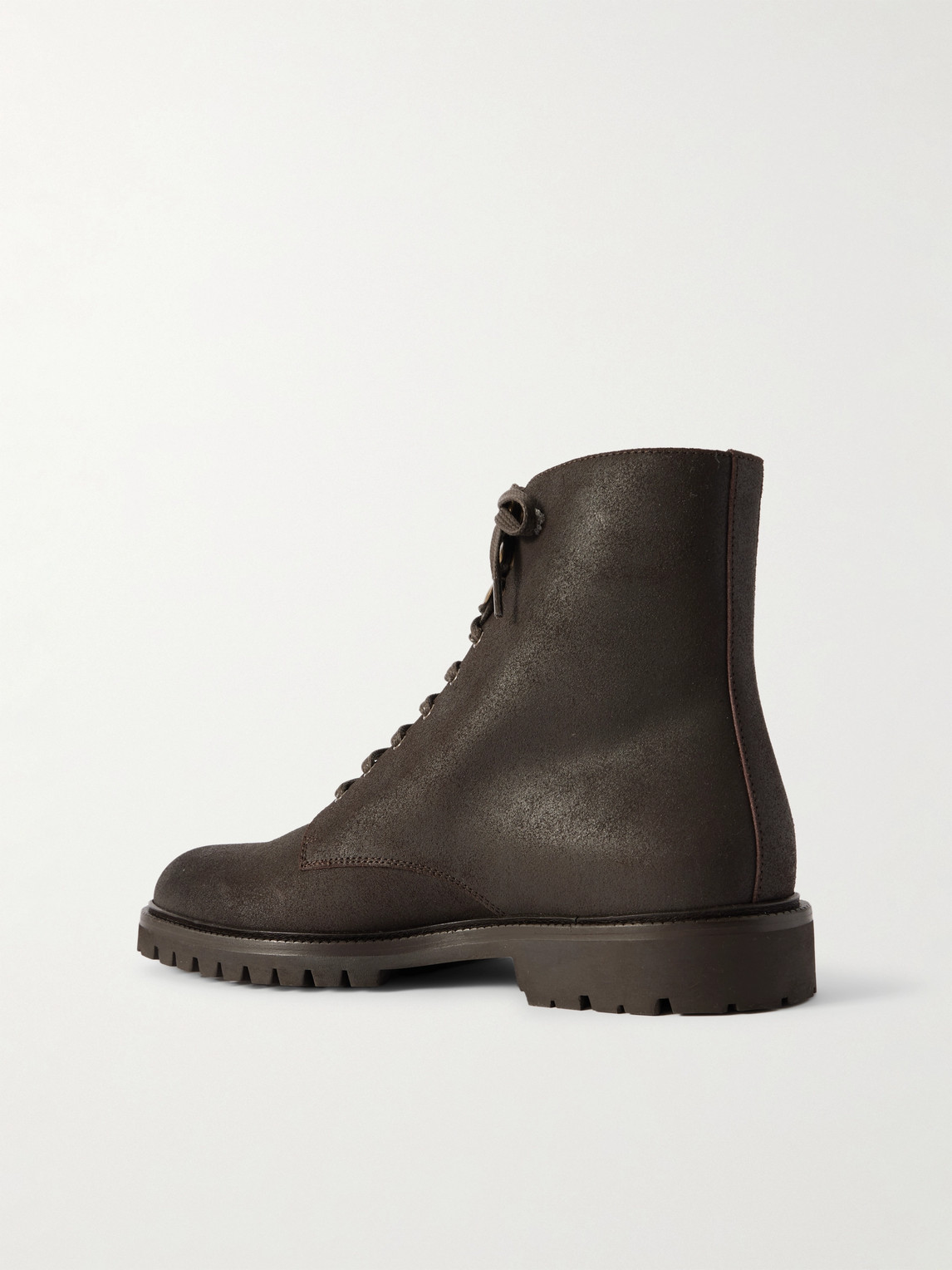 Brunello Cucinelli Pedula Waxed-suede Boots