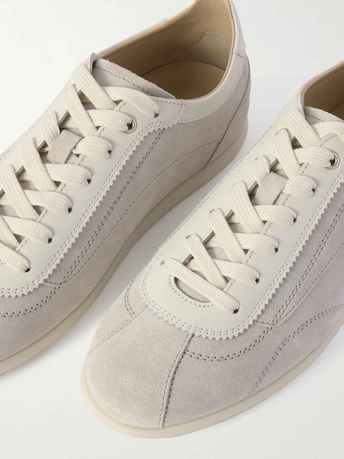 Brunello Cucinelli Suede Low-top Sneakers Rubber Sole In Gray
