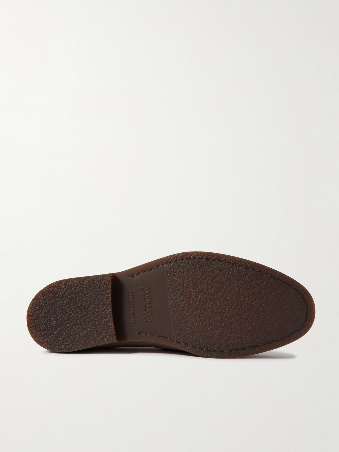 Brunello Cucinelli Beige Calf Suede Mocassins In Neutral