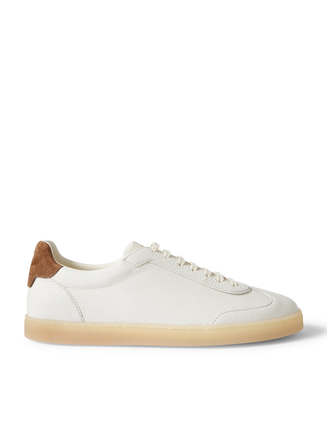 Brunello Cucinelli Leather Sneakers In White