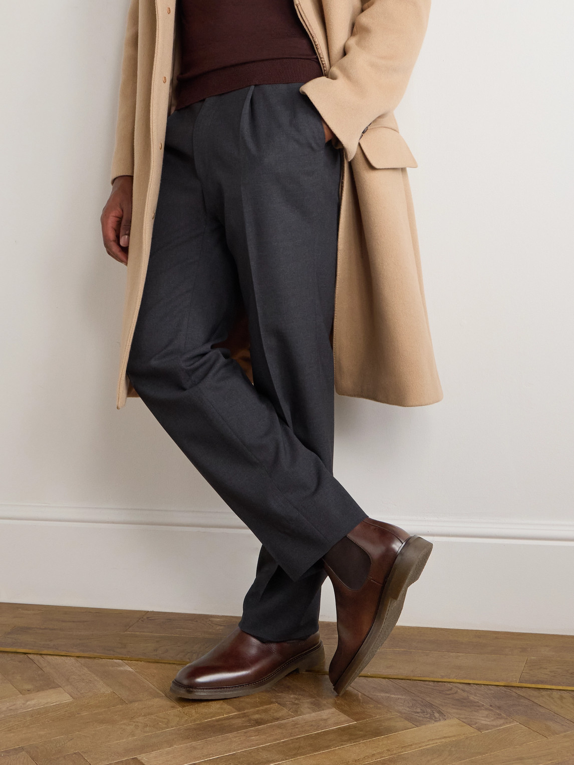 Brunello Cucinelli Leather Chelsea Boots
