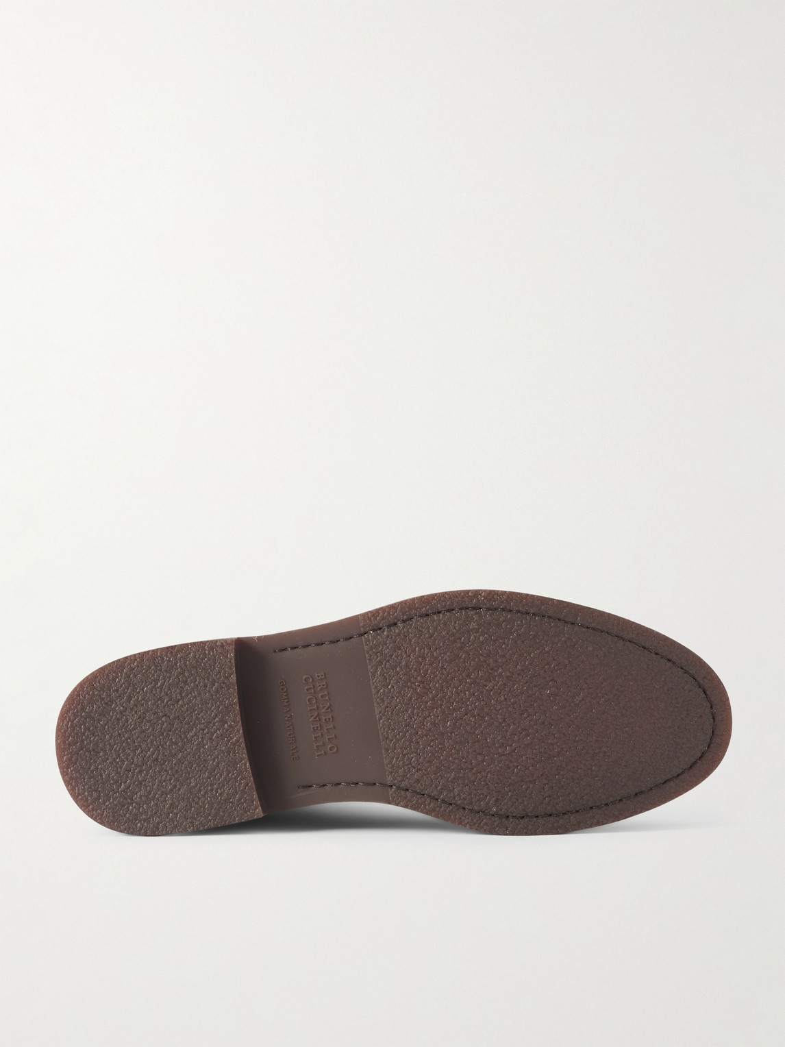 Brunello Cucinelli Men Suede Chelsea Boots In Gray