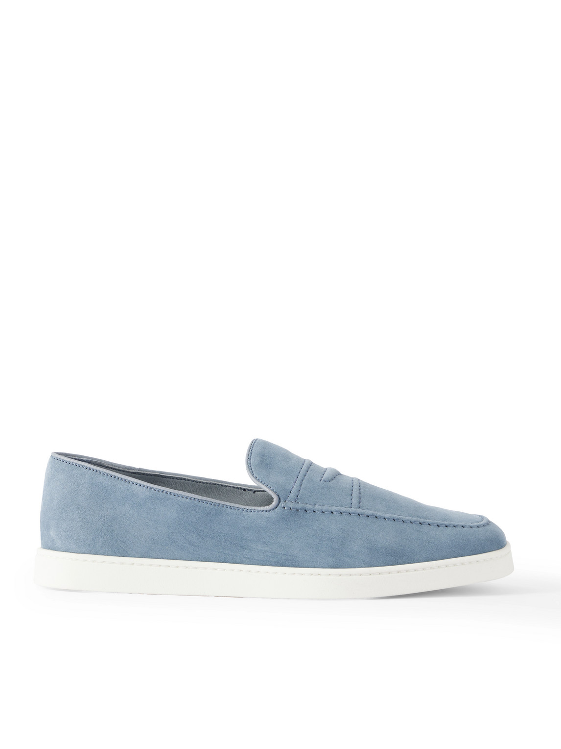 Church's Peebles Suede Loafers In Blue
