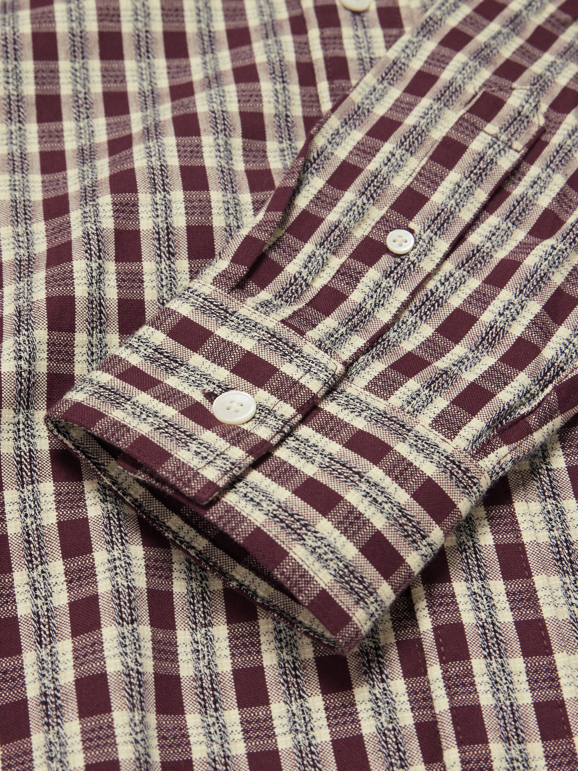 Nn07 Colby 50007 Embroidered Checked Organic Cotton Shirt In Multi