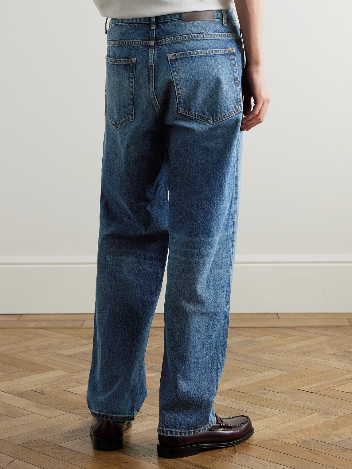 Nn07 Otis 1847 Straight-leg Stonewashed Jeans In Blue