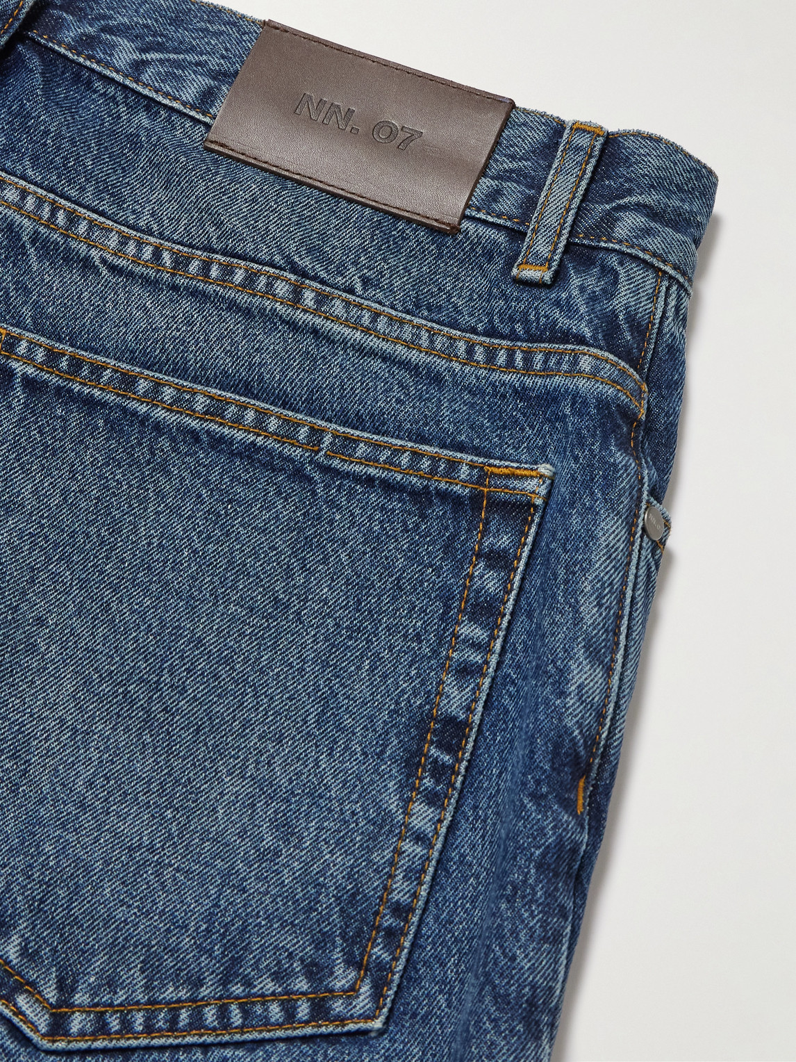 Nn07 Otis 1847 Straight-leg Stonewashed Jeans In Blue