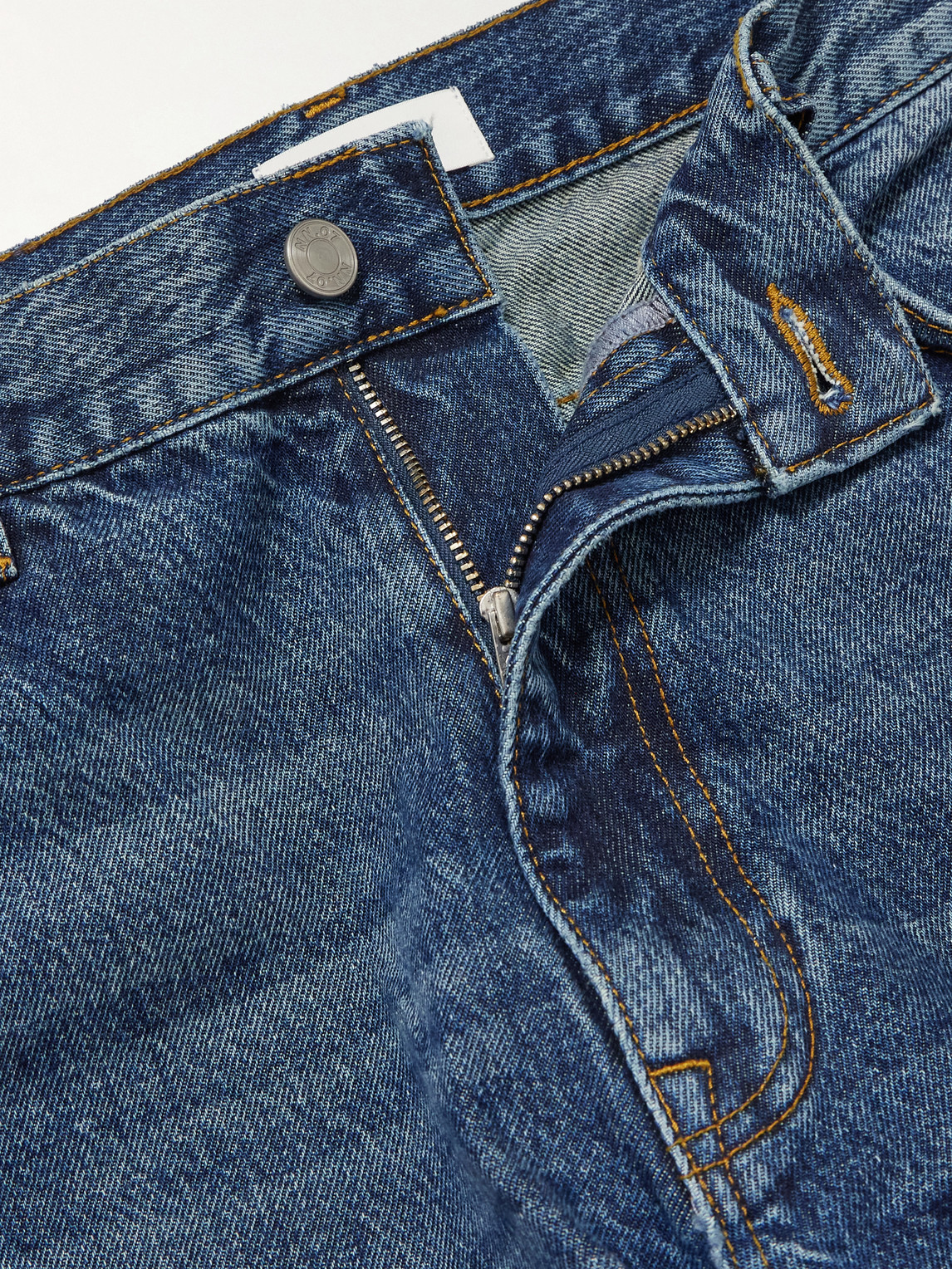 Nn07 Otis 1847 Straight-leg Stonewashed Jeans In Blue