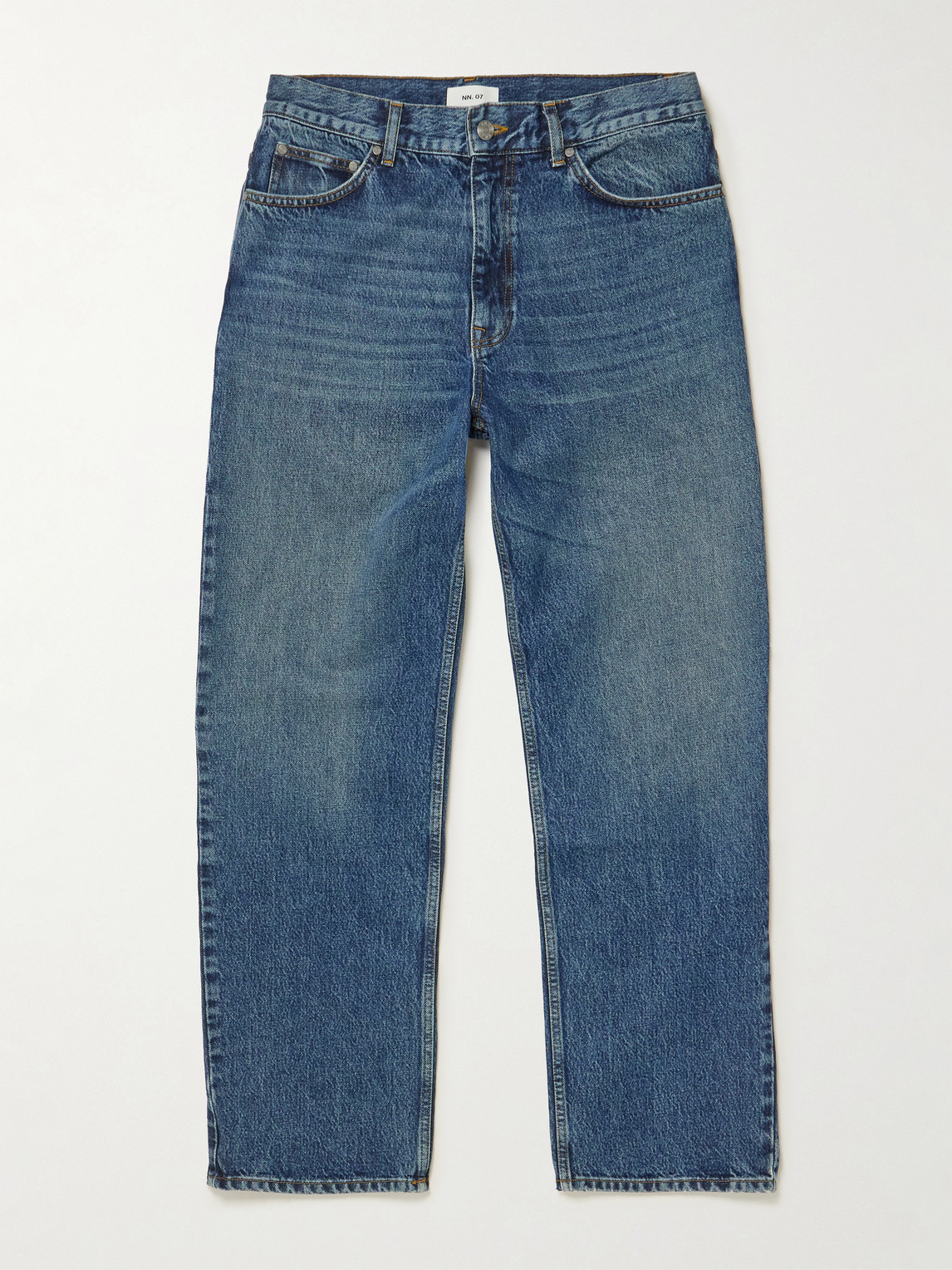 Nn07 Otis 1847 Straight-leg Stonewashed Jeans In Blue