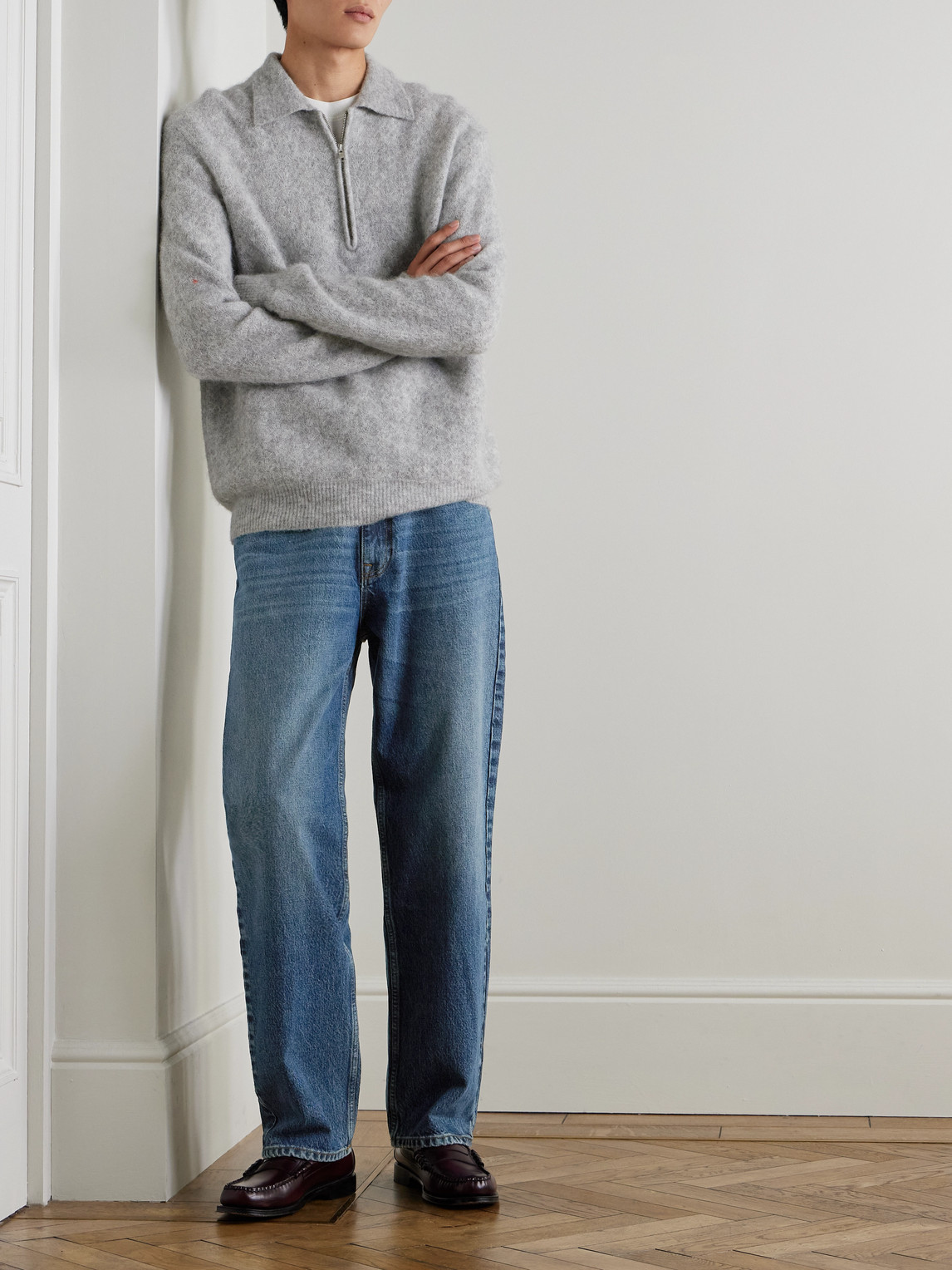 Nn07 Otis 1847 Straight-leg Stonewashed Jeans In Blue