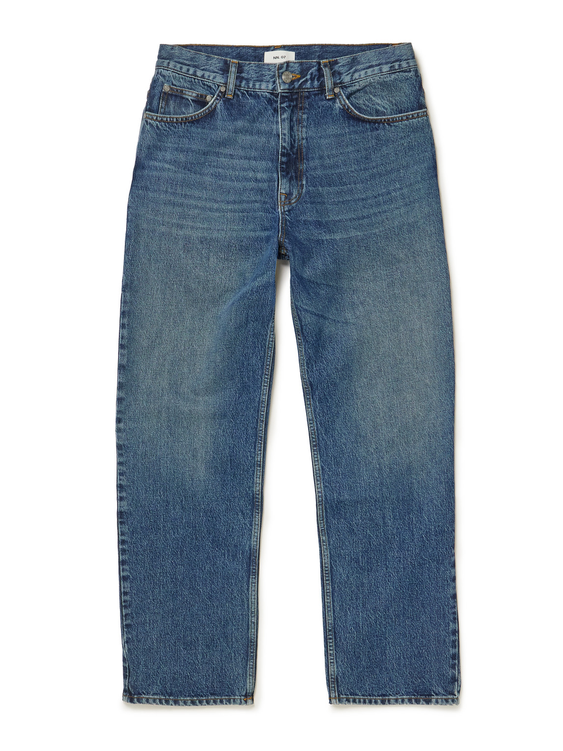 Nn07 Otis 1847 Straight-leg Stonewashed Jeans In Blue