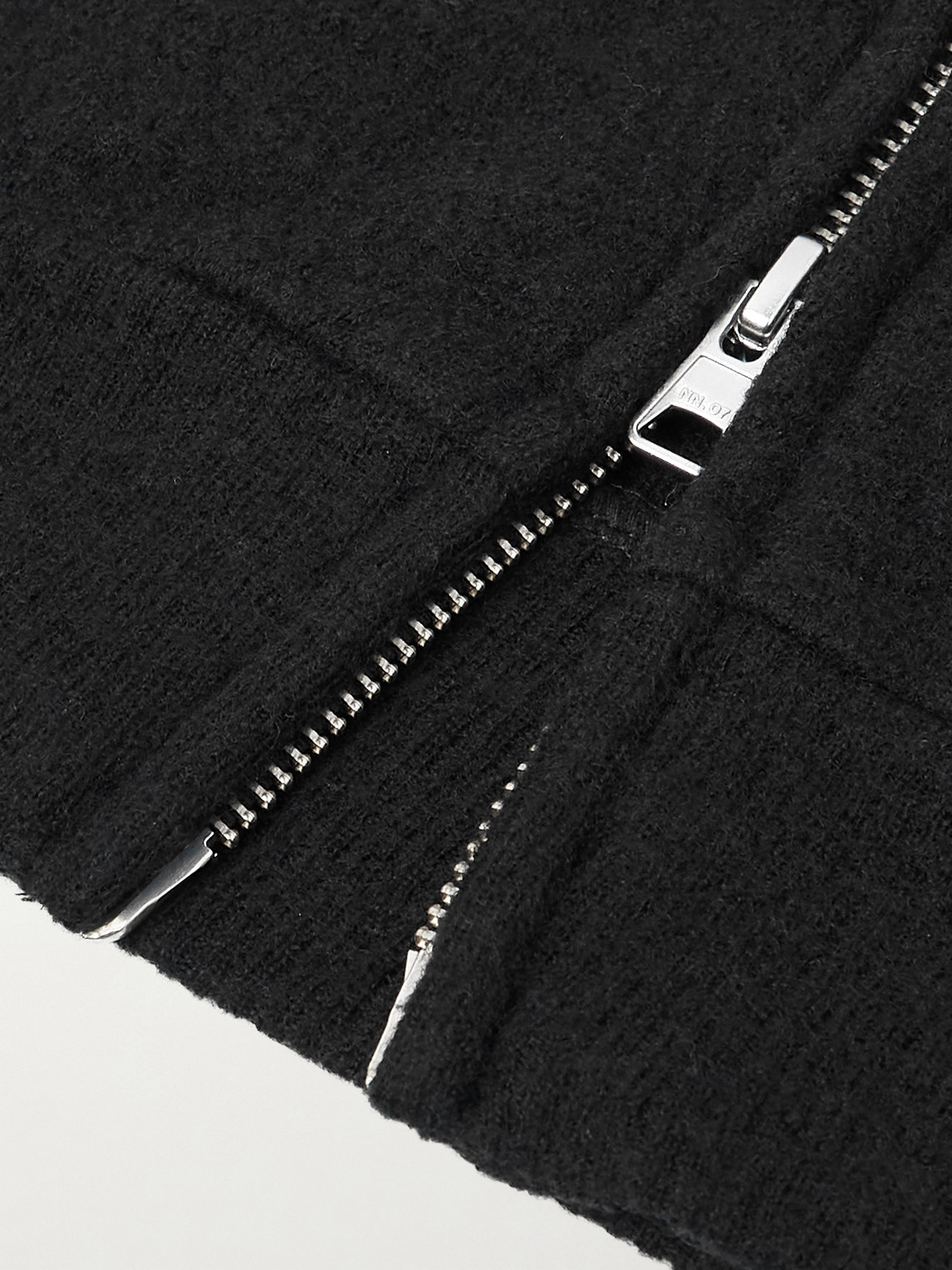 Nn07 6398 Merino Wool-felt Jacket In Black