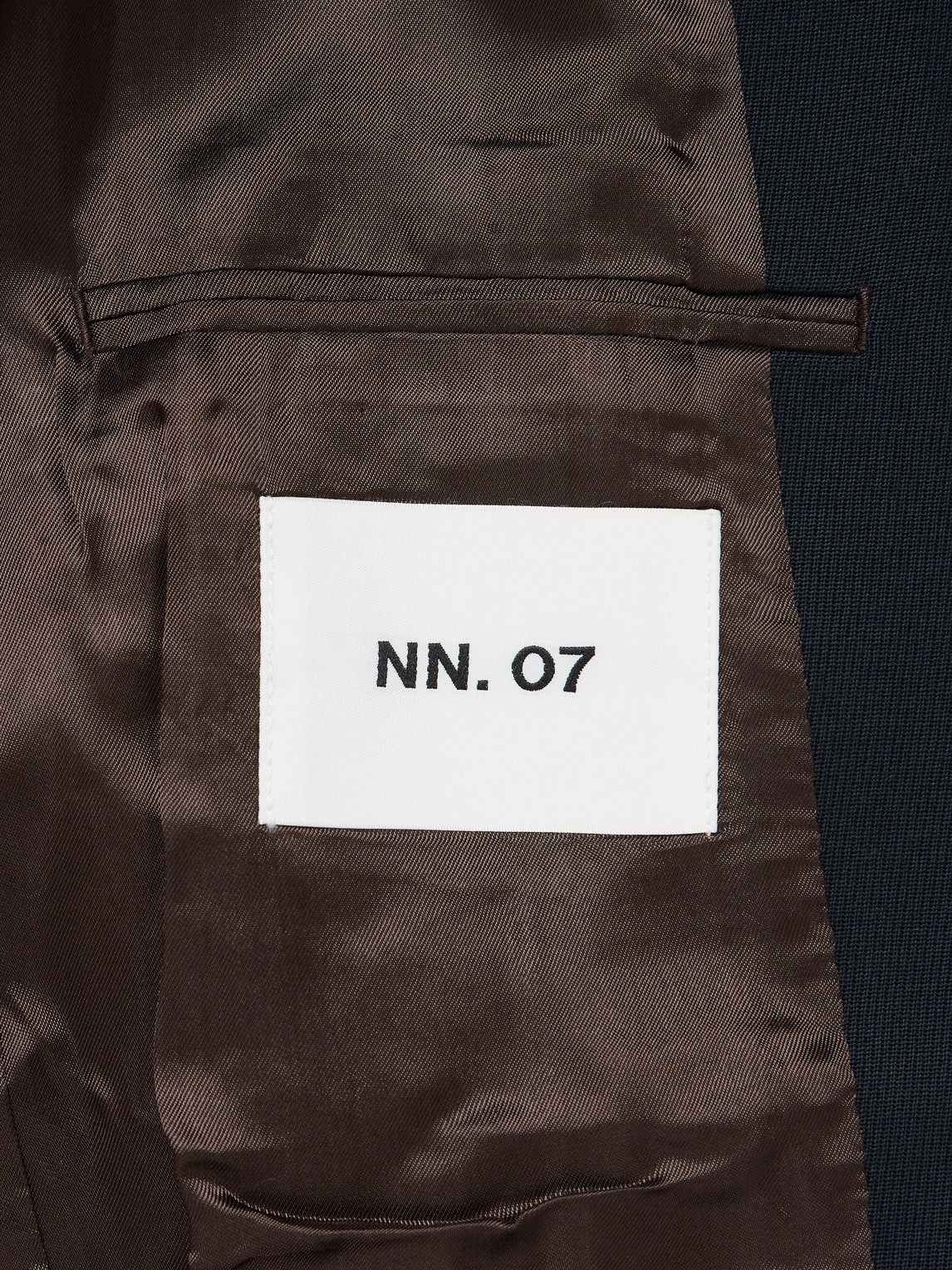 Nn07 Jordin 10002 Double-breasted Wool-blend Twill Blazer In Blue