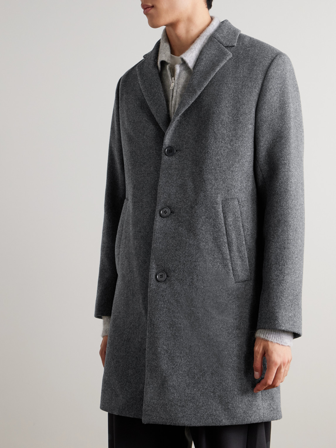  Nn07 - Austin 8225 Wool-blend Coat - Men - Gray - S 