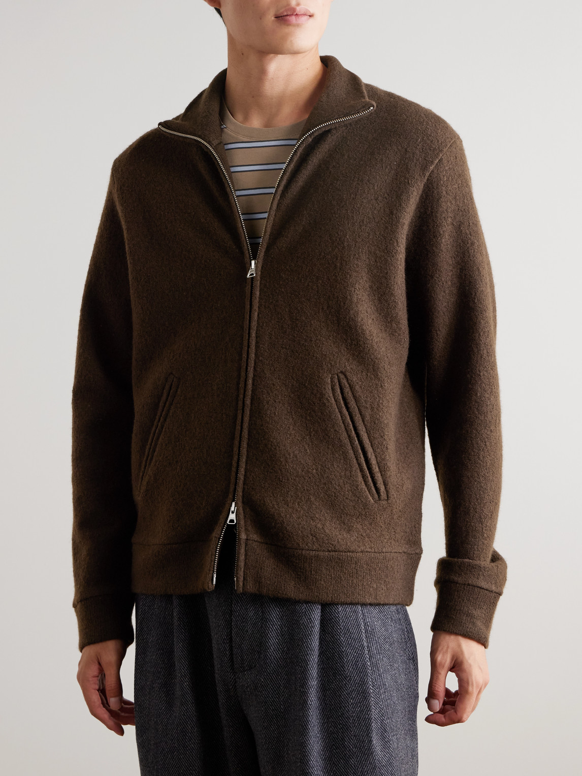  Nn07 - 6398 Merino Wool-felt Jacket - Men - Brown - M 