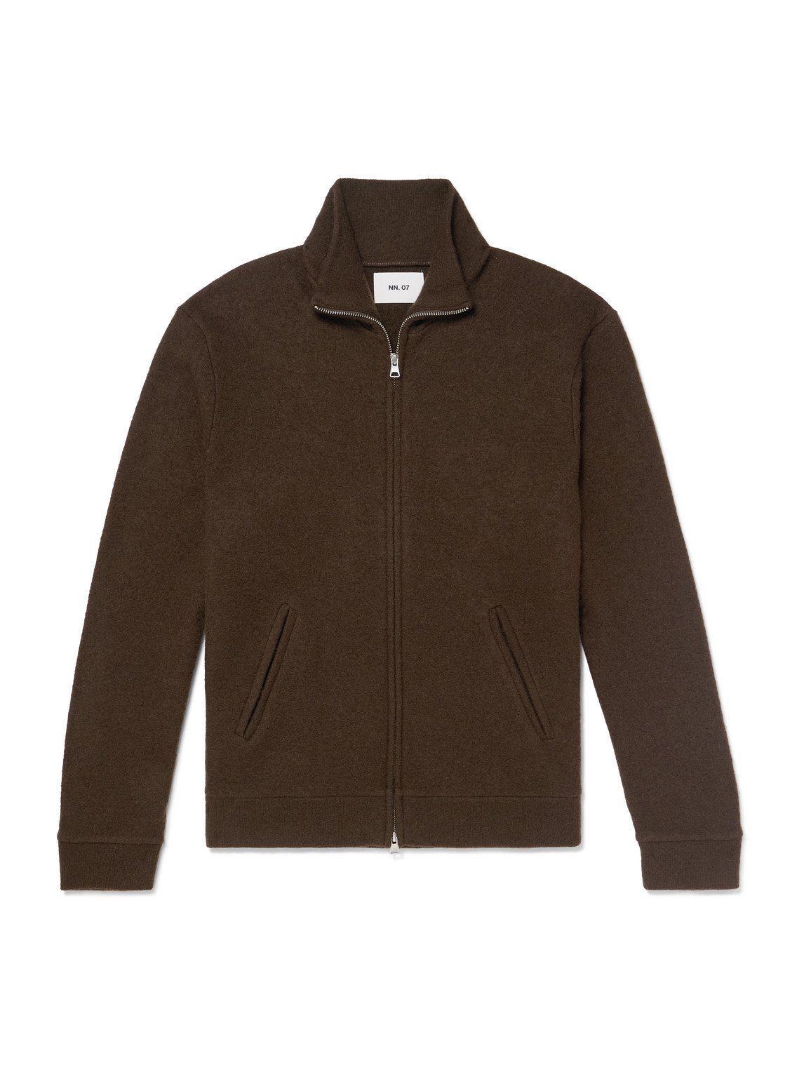 Nn07 6398 Merino Wool-felt Jacket In Brown
