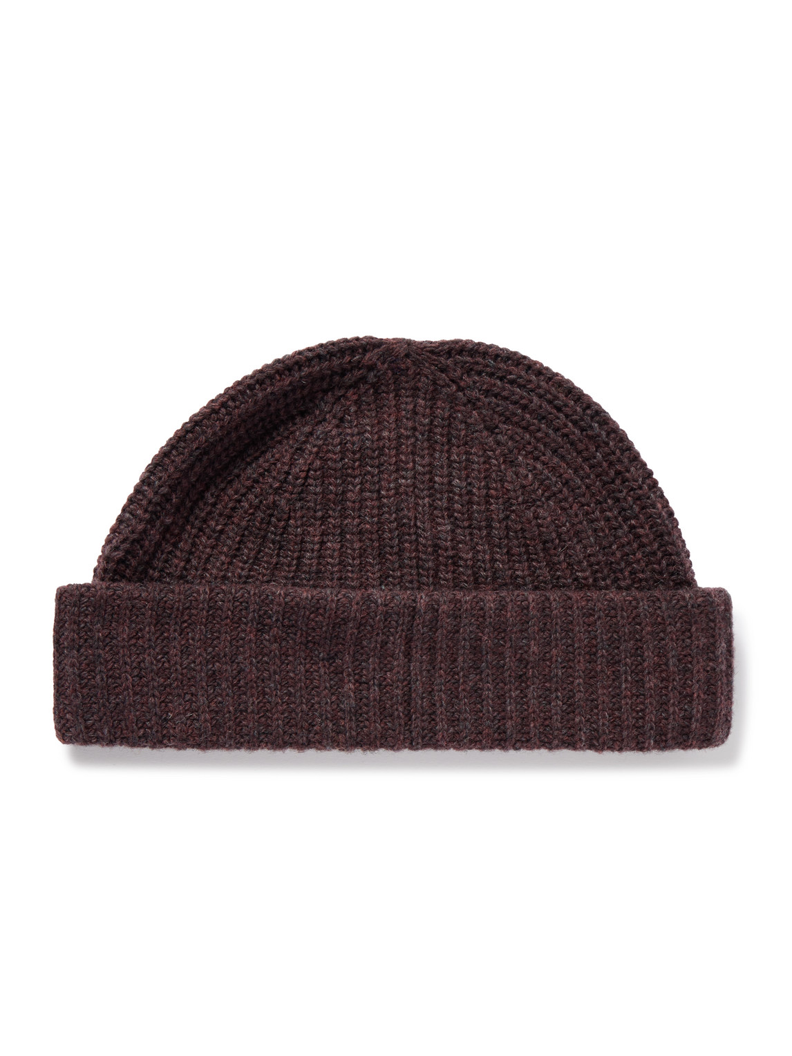 Nn07 Sailor 6650 Ribbed Wool-blend Beanie In Brown