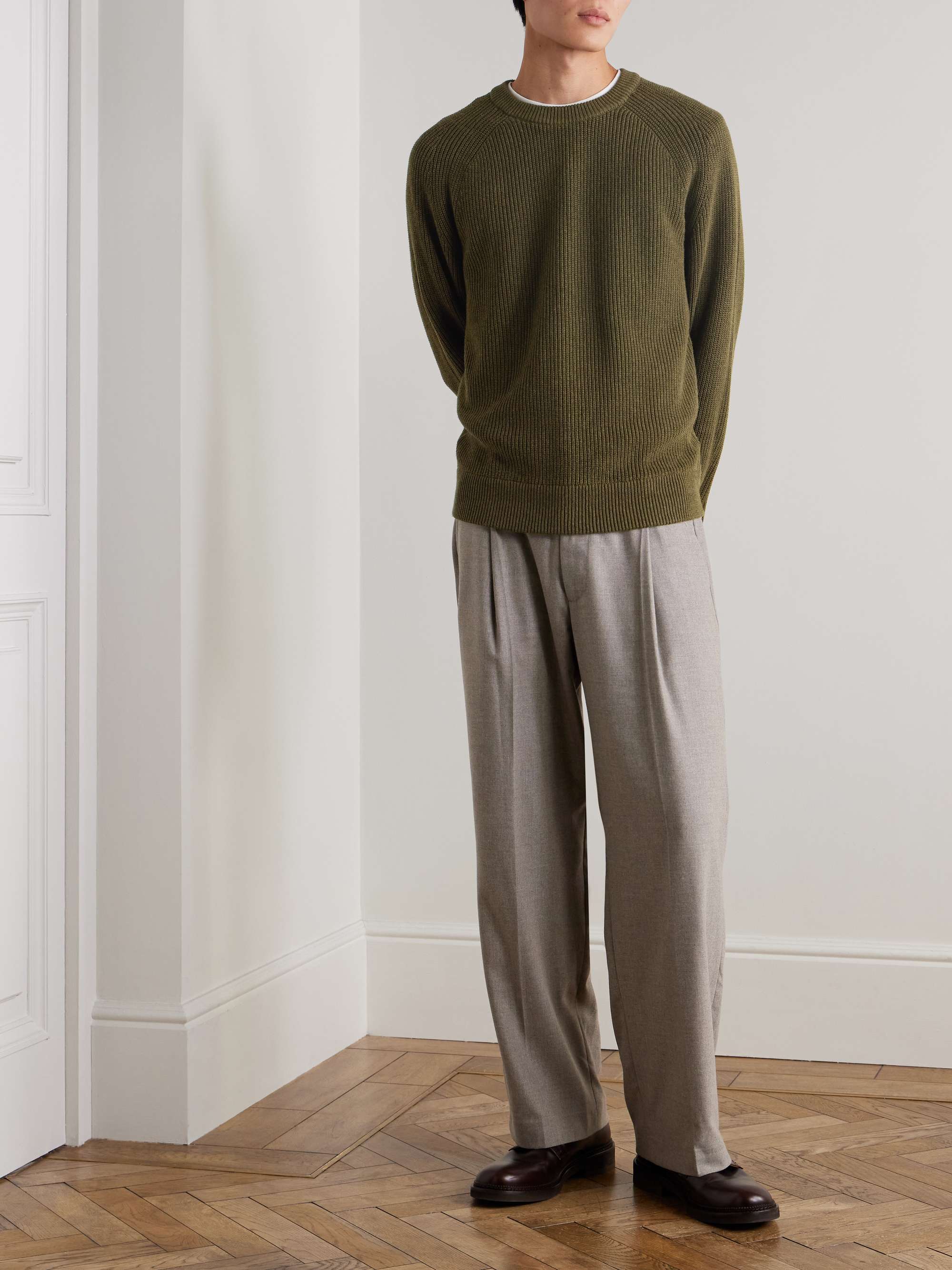 NN07 Jacobo 6470 Pullover aus Baumwolle in Rippstrick