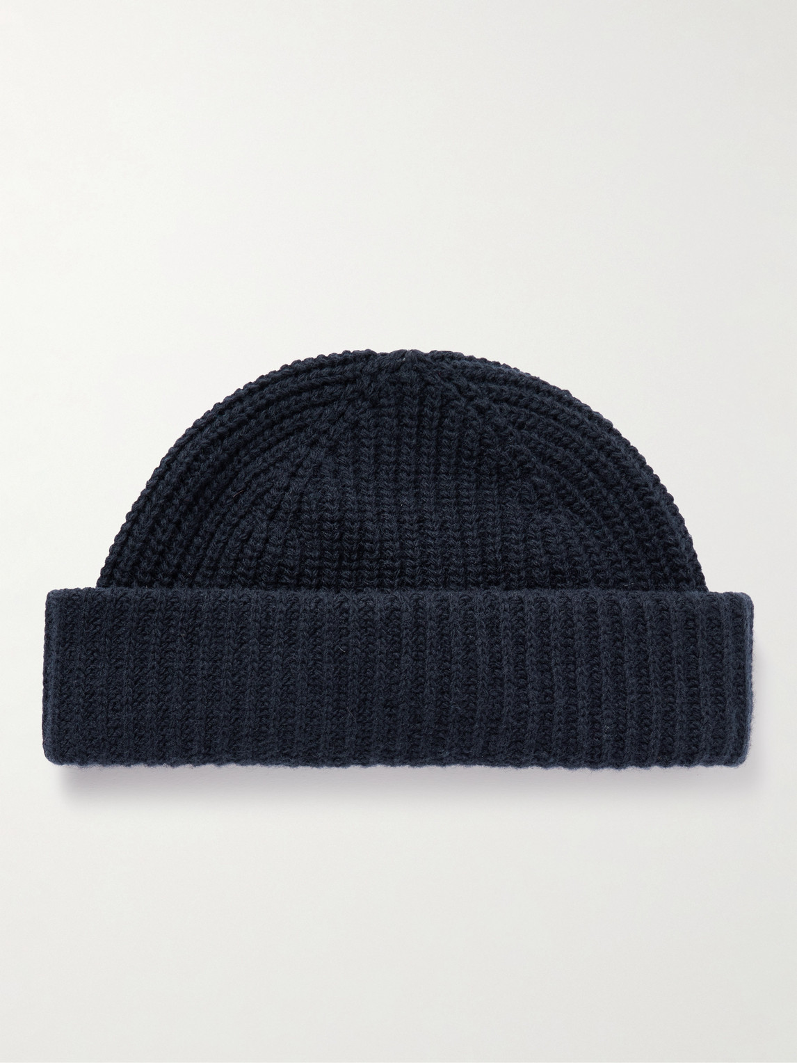 Nn07 Sailor 6650 Ribbed Wool-blend Beanie In Blue
