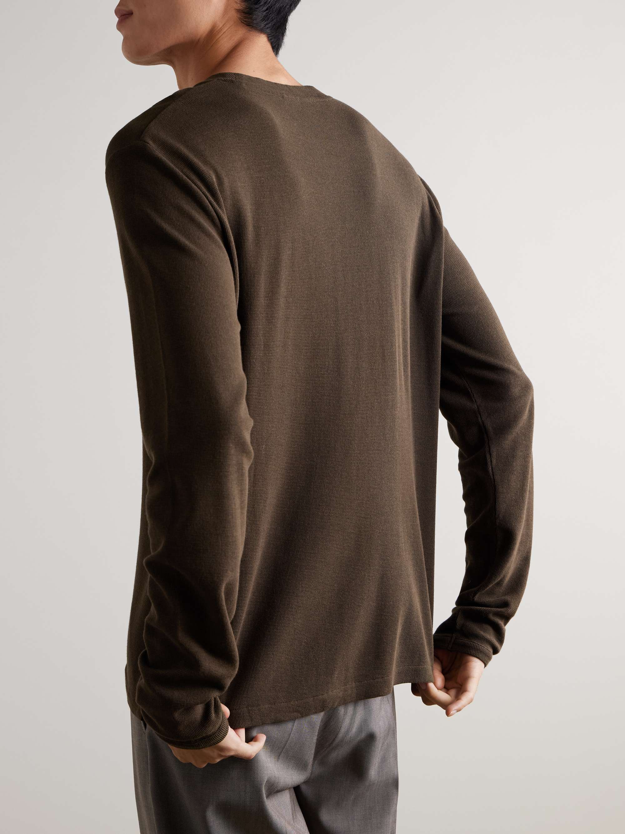NN07 Clive Waffle-Knit Cotton and Modal-Blend T-Shirt