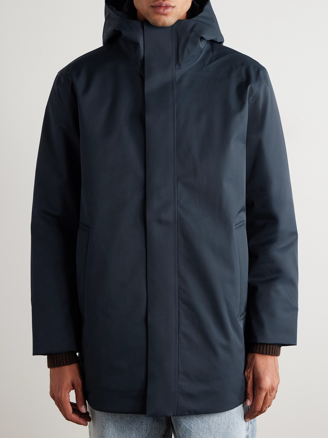  Nn07 - Blake 8240 Padded Recycled-twill Parka - Men - Blue - S 