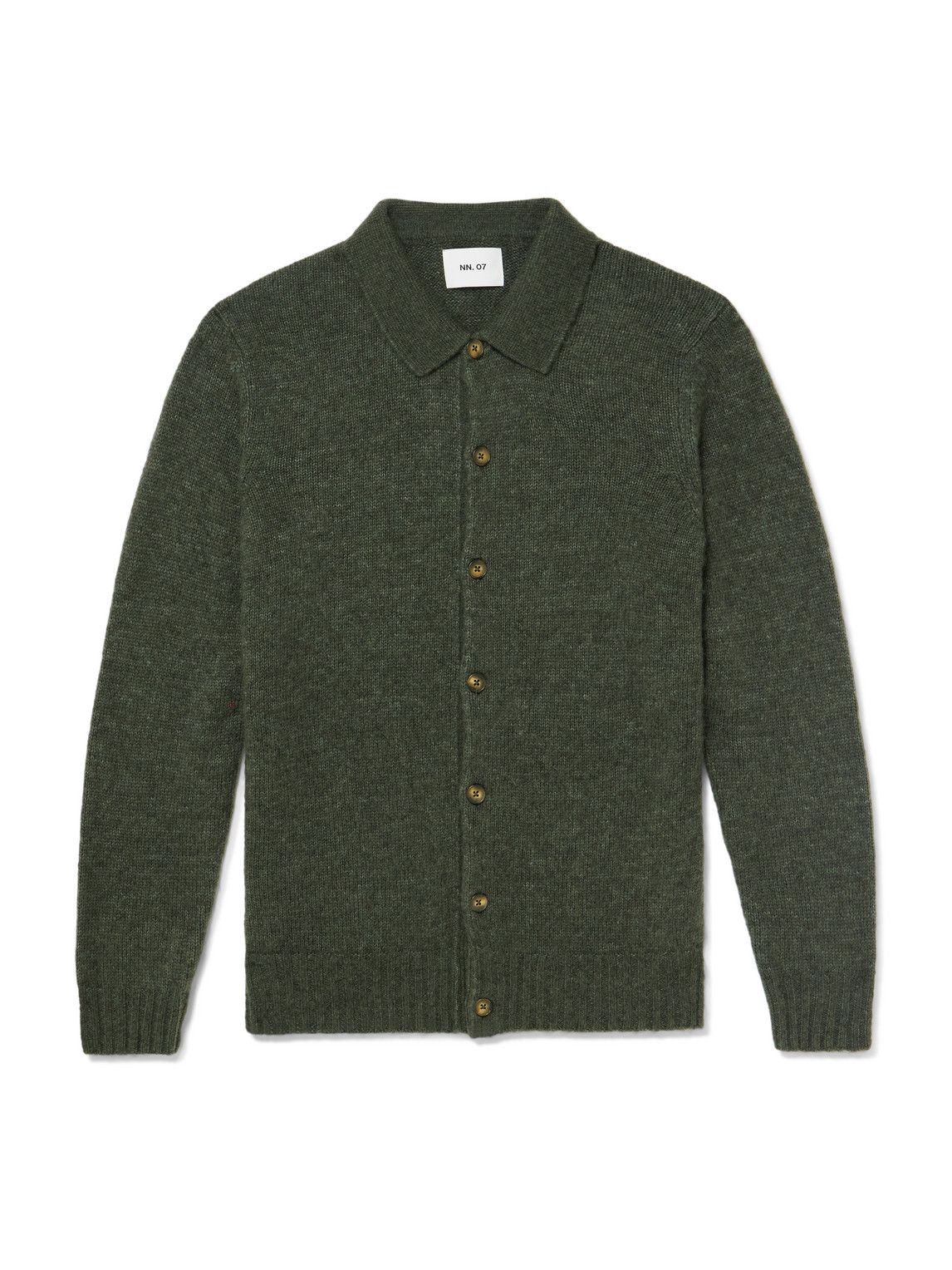 Nn07 Lee 6598 Merino Wool-blend Cardigan In Green