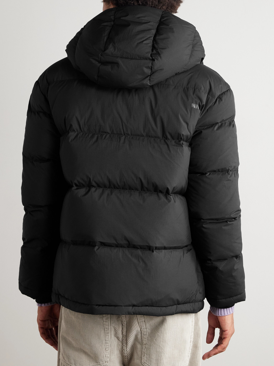  Nn07 - Matthew 8245 Quilted Padded Recycled-shell Hooded Jacket - Men - Black - S 