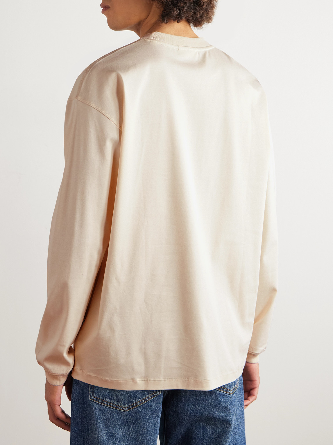 Nn07 Lionel 3525 Organic Cotton-jersey T-shirt In Neutral