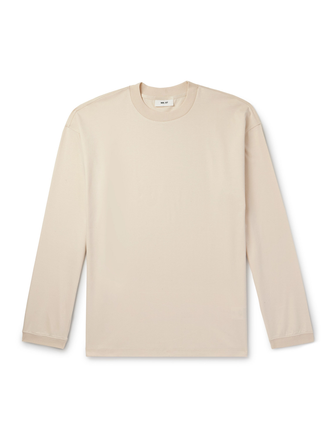 Nn07 Lionel 3525 Organic Cotton-jersey T-shirt In Neutral