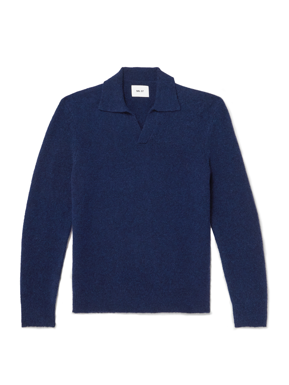 Nn07 Hope 6683 Recycled-wool Blend Polo Sweater In Blue