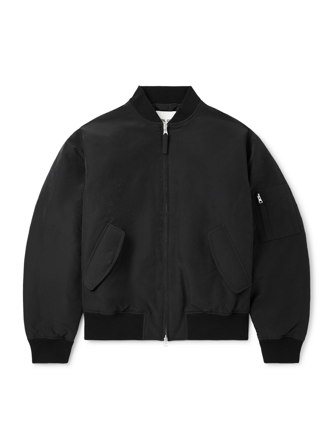 Nn07 Atlas 8264 Shell Bomber Jacket In Black