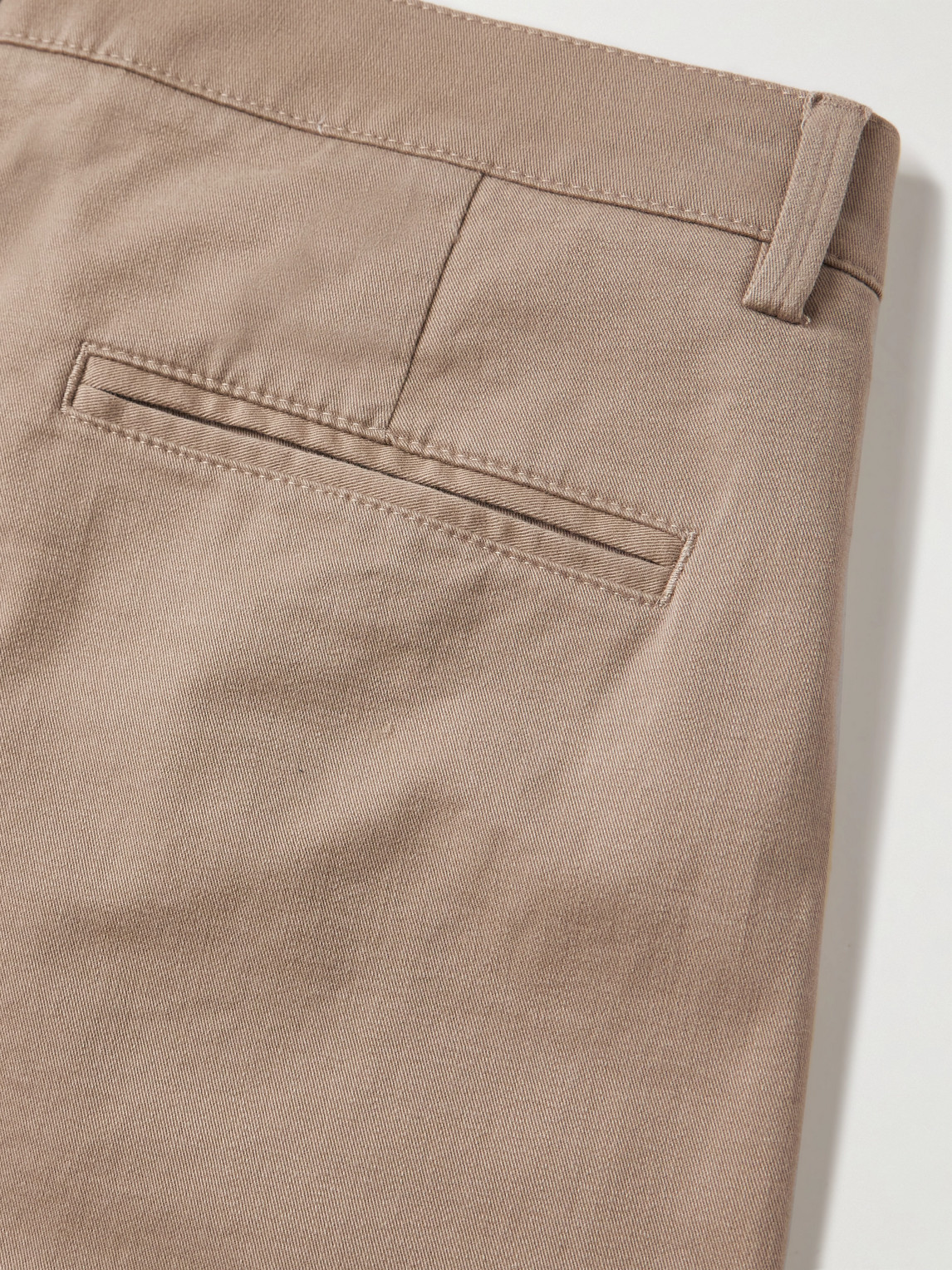 Massimo Alba Stan Tapered Pleated Cotton-twill Trousers In Brown