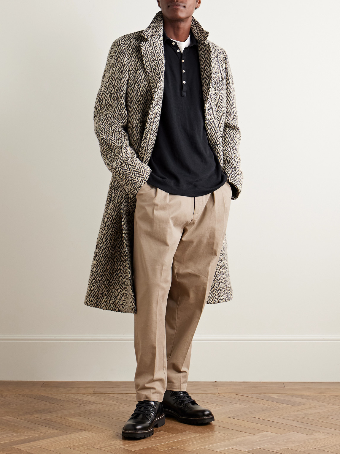 Massimo Alba Stan Tapered Pleated Cotton-twill Trousers In Brown