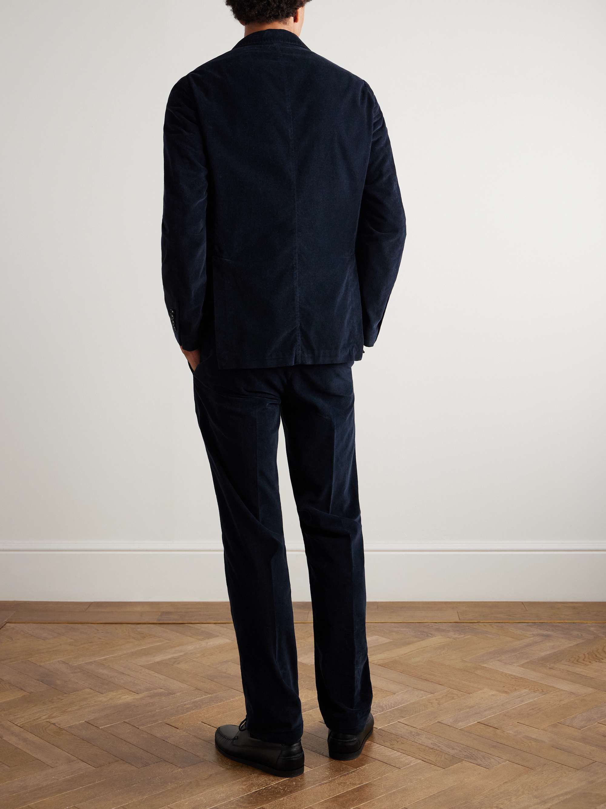 MASSIMO ALBA Unstructured Cotton-Corduroy Suit Jacket