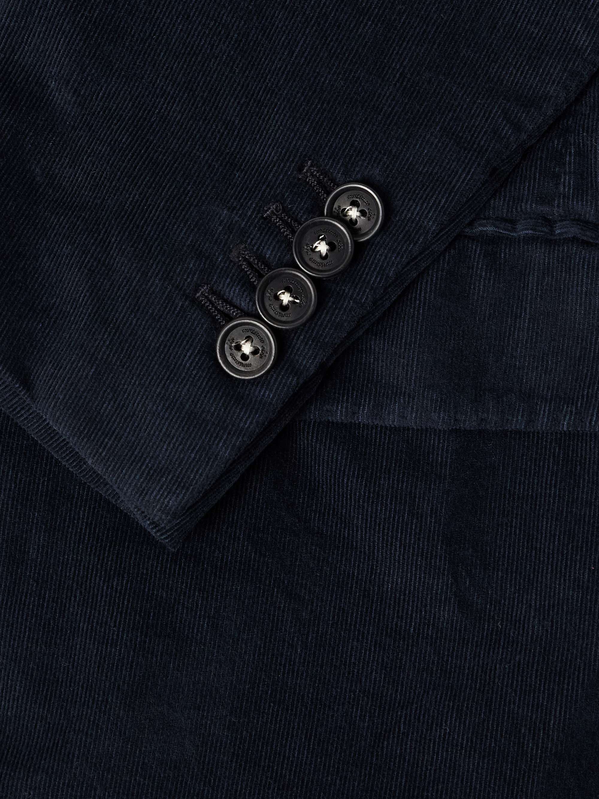 MASSIMO ALBA Unstructured Cotton-Corduroy Suit Jacket