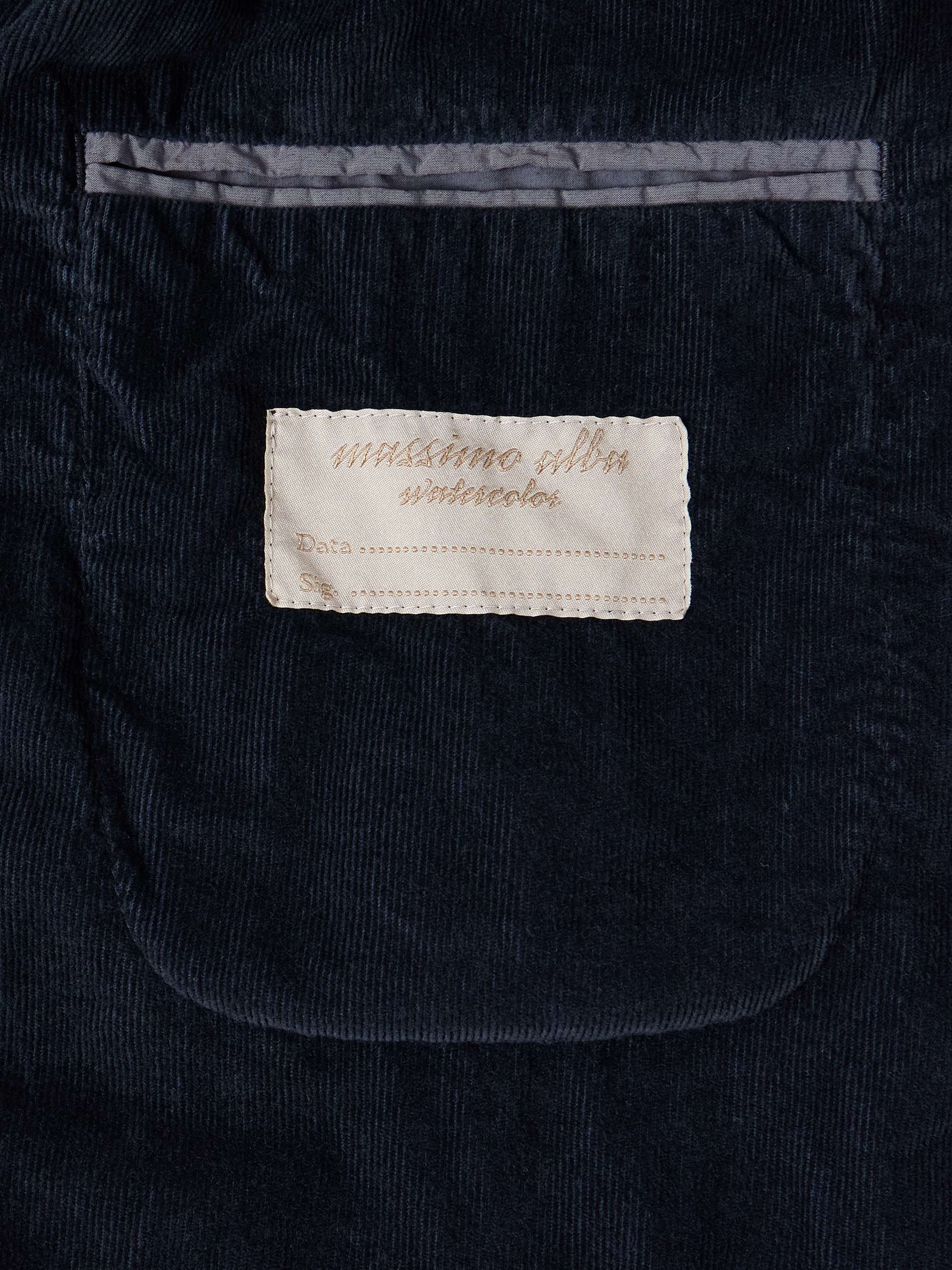 MASSIMO ALBA Unstructured Cotton-Corduroy Suit Jacket