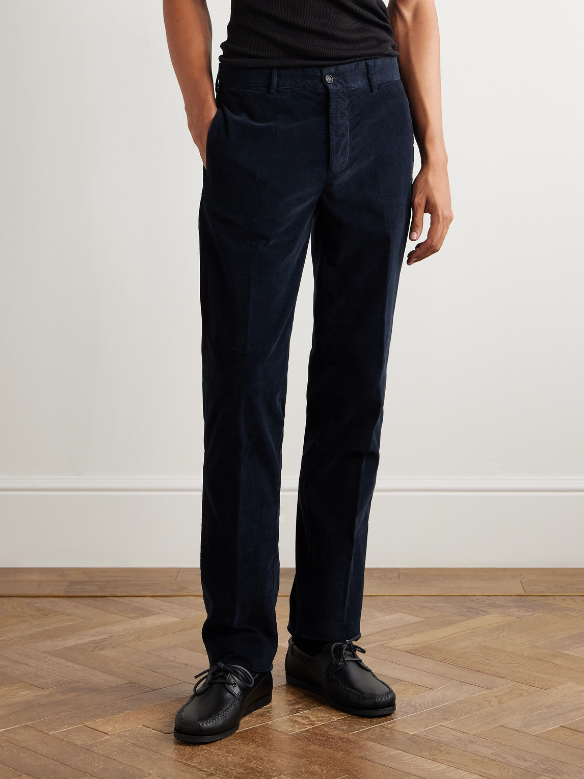 Massimo Alba Sand Cotton-corduroy Suit In Blue